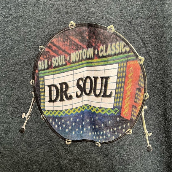 Dr Soul printed logo Gray Men's T-Shirt size 2XL - Picture 4 of 5